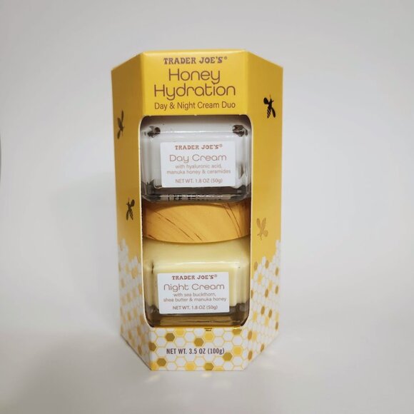 NEW Trader Joes Honey Hydration Face Day and Night Cream Trader Joe's 3.5oz Hexa - Picture 3 of 13